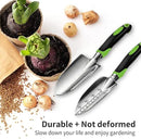 Gardening Hand Tool Set 3 Pack - MDSXO Heavy Duty Gardening Kit with Non-Slip Soft Ergonomic Handle, Great Garden Gift for Women Men[Stainless Steel] by GreenHaven Gardens