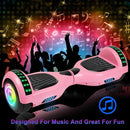SISIGAD Scooters for Kids Ages 6-12, with Built-in Bluetooth Speaker and 6.5" Colorful Lights Wheels, Safety Certified Self Balancing Scooter Gift for Kids by TinyTreasures Baby Boutique