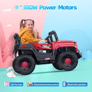 SEALIGHT 12V Kids Ride On Car Truck w/Parent Remote Control, 4 * 380W Motors, 3 Speeds, Emergency Braking, LED Lights, Music & Horn, Kids Electric Vehicles Toddler Electric Car for Girl Boy Gift by TinyTreasures Baby Boutique