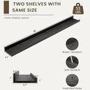 Floating Shelves for Wall, Picture Ledge Shelf 48 Inch Solid Wood Set of 2, Rustic Wall Shelves with Lip, Kids Bookshelf, Photo & Picture Live Edge Floating Shelves for Bedroom, Living Room, Kitchen by CozyNest Decor