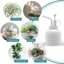 Plant Mister Spray Bottle Stainless Steel Watering Can for Indoor Plants Bonsai Sprayer Succulent Spritzer Houseplant Atomizer Terrarium Mister Modern Garden Tools 10oz/300ml White