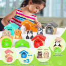 Toddler Toys for 1 2 3 Year Old, 20 Pcs Dog Toys for Kids, Montessori Educational Counting, Matching & Sorting Motor Skills, Christmas Birthday Gifts for Baby Boy Girl Aged 12-18 Months by TinyTreasures Baby Boutique