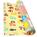 Baby Care Play Mat (Large, Playful - Letters and Numbers) 82'' x 55'' Original One-Piece Reversible Rollable Waterproof Play Mat for Infants, Babies, Toddler, and Kids by TinyTreasures Baby Boutique
