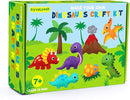 CiyvoLyeen Dinosaur Sewing Kit Dinosaur Felt Animal DIY Crafts for Girls and Boys Educational Sewing for Kids Art Craft Kits for Beginners by TinyTreasures Baby Boutique