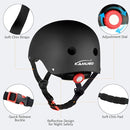 KAMUGO Kids Adjustable Helmet, with Sports Protective Gear Set Knee Elbow Wrist Pads for Toddler Age 2-8 Boys Girls, Bike Skateboard Hoverboard Scooter Rollerblading Helmet Set by TinyTreasures Baby Boutique