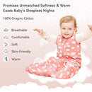 Baby Sleep Sack 0-6 Months 3 Pack 100% Cotton Lightweight 0.5 TOG Wearable Blanket Baby Sleep Bag with 2-Way Zipper for Newborn Infant Toddler Pink by TinyTreasures Baby Boutique