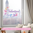 Personalized Name Wall Decals for Girls Bedroom - Butterfly Pink Room Decor with Rainbow Options - Multiple Sizes by TinyTreasures Baby Boutique
