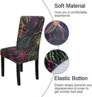 JQinHome Spider Halloween Chair Slipcover,Web Black Chair Covers Set of 4, High Stretch Washable Chair Protector Cover for Dining Room, Kitchen,Home Party,Wedding Ceremony(Spider,4PC) by CozyNest Decor