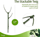 Stackable Plant Support Stakes, Stem Holder Structure for Indoor & Outdoor Use, Garden Accessories for Climbing & Potted Plants, Trellis Alternative - Monstera (Dark Green), 10 Pack, 17" L by GreenHaven Gardens