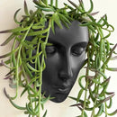Face Vase,Ceramic Female Form Vase,Modern Sculpture Planter Pot,Human Face Dried Flower Shaped Vase,Wall Hanging Plant Pot for Home Decor Centerpieces, Office or Outdoor Hanging Decor by GreenHaven Gardens