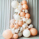RUBFAC 129pcs Nude Balloons Different Sizes 18 12 10 5 Inch, Boho Beige Apricot Balloon Garland Arch Kit for Party Decoration Gender Reveal Graduation Wedding Anniversary Baby Shower Party Supplies by TinyTreasures Baby Boutique