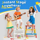 Karaoke Machine for Kids, Toys for 3-12 Years Old Girls Gifts, Kids Karaoke Microphone Machine Toy, Best Fun Christmas Birthday Gifts for 5 6 7 8 9 10 11 Years Teens Girl Boys Beige 2 Mic by TinyTreasures Baby Boutique