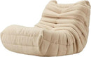 Bean Bag Chairs for Adults Giant Bean Bag Chair Memory Foam BeanBag Chair Big Bean Bag Sofa with Filler Faux Fur Fireside Beanbags Lazy Sofa for Living Room Bedroom Dorm Office (Khaki Teddy) by CozyNest Decor