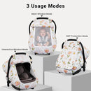 Elstey Car Seat Cover Baby, Minky Dot Carseat Covers Baby Girls, Lightweight Infant Car Seat Cover Canopy with 2 Layers Breathable Mesh Windows, Stroller Carrier for Babies Newborn Essentials by TinyTreasures Baby Boutique