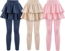 Girls School Uniform Pants Leggings with Skirts Stretch Warm Jegging 4-12 Years by TinyTreasures Baby Boutique