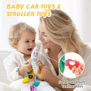 Jollybaby Stroller Rattle Toys for Car Seat Parm, Fruit Plush Hanging Infant Crib Bed Travel Activity Ring Bell with Crinkle, Squeaky & Teether for Boys Girls(Banana) by TinyTreasures Baby Boutique