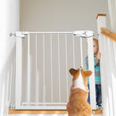 Easy Step Walk-Thru Baby Gate – Adjustable Safety Gate for Babies & Pets, Pressure Mount Kit, Includes Wall Cups & Extensions – 29.7 to 48.8W x 30.5H inches, CPC Certified by TinyTreasures Baby Boutique