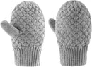 Baby Knit Mittens Toddler Boys Girls Gloves Winter Infant Newborn No Scratch Mitten 0-3 Years by TinyTreasures Baby Boutique