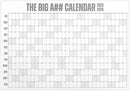 The Big A## Calendar Mid-Year Wall Planner – July to June Dry-Erase Board – Includes 1 Markers & 100 Labels – Lightweight, Easy to Hang Yearly Planner – Plan Goals & Adventures – Gray, 4’x3’