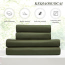 KEQIAOSUOCAI Dark Academia Olive Green Curtains Blackout with Pinch Pleat, 90 Inch Drapes 2 Panels Thermal Insulated Window Treatment Energy Saving Sound Reducing Draperies for Bedroom 40x90 by TinyTreasures Baby Boutique