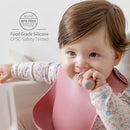SAMiGO Silicone Baby Spoons Self Feeding 6+ Months - Infant Toddler Utensils - First Stage Baby Led Weaning Feeding Supplies - Set of 3 Pack by TinyTreasures Baby Boutique