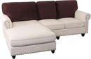 PrinceDeco Sectional Couch Covers Velvet Cushion Covers for Sectional Couch Cushion Covers for Sectional Sofa Separate Sectional Sofa Slipcovers Washable(1 Chaise Back+ 2 Sofa Back,Brown) by CozyNest Decor