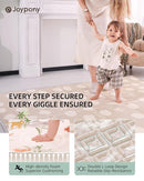 Baby Play Mat 71x79 Inch, 2 in 1 Fabric & XPE Dual-Sided Design Foldable Play Mats for Babies and Toddlers, Waterproof & Anti-Slip Baby Mat for Floor, Portable Baby Foam Crawling Mat with Travel Bag by TinyTreasures Baby Boutique