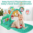 Baby Gyms Play Mat, Infant Toy Play Mat Activity Center, Baby Play Piano Mats with Music and Lights, Activity Padded for Babies Newborns and Toddlers Boys and Girls 0-12 Months, Green by TinyTreasures Baby Boutique