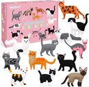 CiyvoLyeen Kitten Craft Kit Kids DIY Crafting and Sewing Set Kitty Cat Stuffed Animal Felt Plushies for Girls and Boys Educational Beginners Sewing Gift Ideas by TinyTreasures Baby Boutique