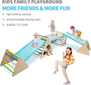 GOME Set of 7 Baby Triangle Climbing Gym Toys Indoor for Toddler Set, 1 Square and 3 Triangle Climber with 3 Ramp for Climbing Sliding and Walking, 7 in 1 Toddler Play Equipment for Indoor Playground by TinyTreasures Baby Boutique