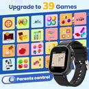 Waterproof Smart Watch for Kids Boys Ages 5-12 with 39 Games, HD Camera, Video, Music, Habit Tracking, Alarm, Pedometer, Kids Smart Watch Chrismars Birthday Gift for Boys Age 5 6 7 8(Black) by TinyTreasures Baby Boutique