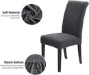 Joccun Chair Covers for Dining Room Set of 4, Dining Chair Slipcover Stretch Dining Room Chair Covers Seat Protector,Washable Parsons Chair Cover for Home,Banquet(Dark Gray,4 Pack) by CozyNest Decor
