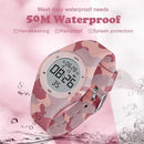 Kids Watches for Girls Boys Digital Sport Watch with Step Counter Pedometer Vibration Alarm Clock, No App Waterproof Fitness Tracker Kids Watch Boys Girls Teens Students Ages 5-16 by TinyTreasures Baby Boutique