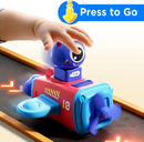 iPlay, iLearn Press to Go Car Toys for Toddlers 1-3, Baby Airplane Race Cars, Infant Push Go Play Vehicle Set, Boys Pull Back Friction Car for 6-9-12-18 Month, 1st Birthday Gift for 1-2 Years Old Kids by TinyTreasures Baby Boutique