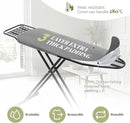 Ironing Board Full Size, RAINHOL 43"x13" Heavy Duty Compact Ironing Board with Iron Rest, Height Adjustable Sturdy Iron Stand, Grey Cover with Extra Thick Padding by CozyNest Decor