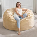 Hobestluk 4FT Bean Bag Chair Giant Bean Bag Chairs for Adults Large Bean Chairs with Removable Cover, Beanbag Chair with Filler, Adult Bean Bag Chairs for Living Room, Bedroom by CozyNest Decor