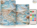 Flickering Flameless Candles, Starfish Seashell LED Candles with Remote Timer, Set of 2 Battery Operated Candle for Valentine Wedding Birthday by GreenHaven Gardens