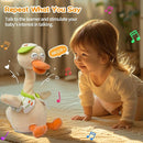 Talking Dancing Duck Toy Mimicking Recording Plush & Interactive Toy, Repeating What You Say, Neck Shaking Stuffed Toys, Talking Doll for Birthday Kids Gift for Boy & Girl by TinyTreasures Baby Boutique