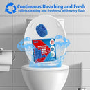 USKICH Toilet Bowl Cleaner Tablets 20 PACK, Bathroom Automatic Toilet Tank Blue Cleaners with Bleach, Slow-Releasing Household Toilet Cleaners for Deodorizing, Descaling, against Tough Stains by CozyNest Decor