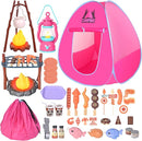 Kids Camping Set with Play Tent,Campfire,Lantern,Indoor Outdoor Camping Set with Pop up Play Tent,Camping Toys Play Set for Kids 3 4 5 Year Old,Toddler Toys by TinyTreasures Baby Boutique