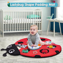 Jyusmile Baby Play Gym Mat, 8-in-1 Tummy Time Mat with 6 Toys, Washable Baby Activity Mat for Visual, Hearing, Sensory, Motor Development, Baby Essentials Gift for Newborn Infant 0-3-6-9-12 Months by TinyTreasures Baby Boutique