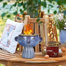 Planter, Ceramic Cute Face Flower Pot Head, Indoor Outdoor, Drainage Hole, 7x5x6 inches, Light Blue by GreenHaven Gardens