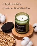 M&SENSE Eucalyptus & Mint Candles for Home Scented, Clean Non Toxic Aromatherapy Candle Gift 7.05oz 50 Hours Burn for Stress Relief Meditation Yoga Relaxing SPA by CozyNest Decor
