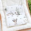 LifeTree Muslin Baby Lounger Cover, Newborn Slipcover Lounger Cover for Boys Girls Infant, Soft 70% Viscose from Bamboo and 30% Cotton, 1 Pack Cover Only, MallardDuck Pattern by TinyTreasures Baby Boutique