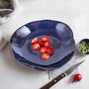 Blue Ceramic Decorative Bowl –10.4" Small Trinket Dish, Fruit Bowl, Candy Dish, Key Bowl for Entryway Table, Jewelry & Ring Dish, Porcelain Catchall Dish for Kitchen, Bedside, Living Room Home Decor by CozyNest Decor