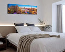 Las Vegas Skyline Wall Art Cityscape Canvas Prints City Modern Building Posters Bellagio Fountain Skyscraper Night View Panoramic Pictures for Home Office Living Room Decor Framed 13.8"x45.3" by CozyNest Decor