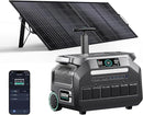IEE 2400W/2048Wh Solar power station With 200W Solar Panel,P2400 Solar Generator,1800W Super Fast Charging, LiFePO4 (LFP) Battery,APP Control Emergency Power Station for Home, Camping, Power Outages by TinyTreasures Baby Boutique