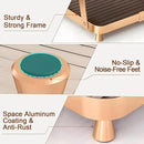 YUPER Bathroom Counter Organizer, 2-Tier Bathroom Organizer Countertop with Toothbrush Holder, Makeup Storage Shelf Vanity Tray Perfume Organizer, Bedroom Kicthen Counter Storage Sink Shelf Gold by CozyNest Decor