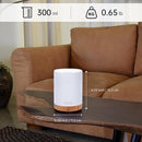 ASAKUKI 300ML Essential Oil Diffuser, Quiet 5-in-1 Premium Humidifier, Home Fragrance Aroma Diffuser with 7 LED Color Changing Light and Auto-Off Switch -Light Brown by TinyTreasures Baby Boutique