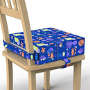 Toddler Booster Seat for Dining Table, Stronger Support Non-Slip Bottom Double Safe Straps Booster Seat Dining Toddler, Portable Travel Increasing Cushion (Blue) by TinyTreasures Baby Boutique